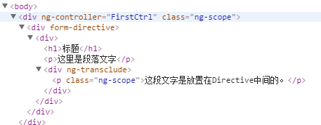 图5-15 transclude的效果HTML