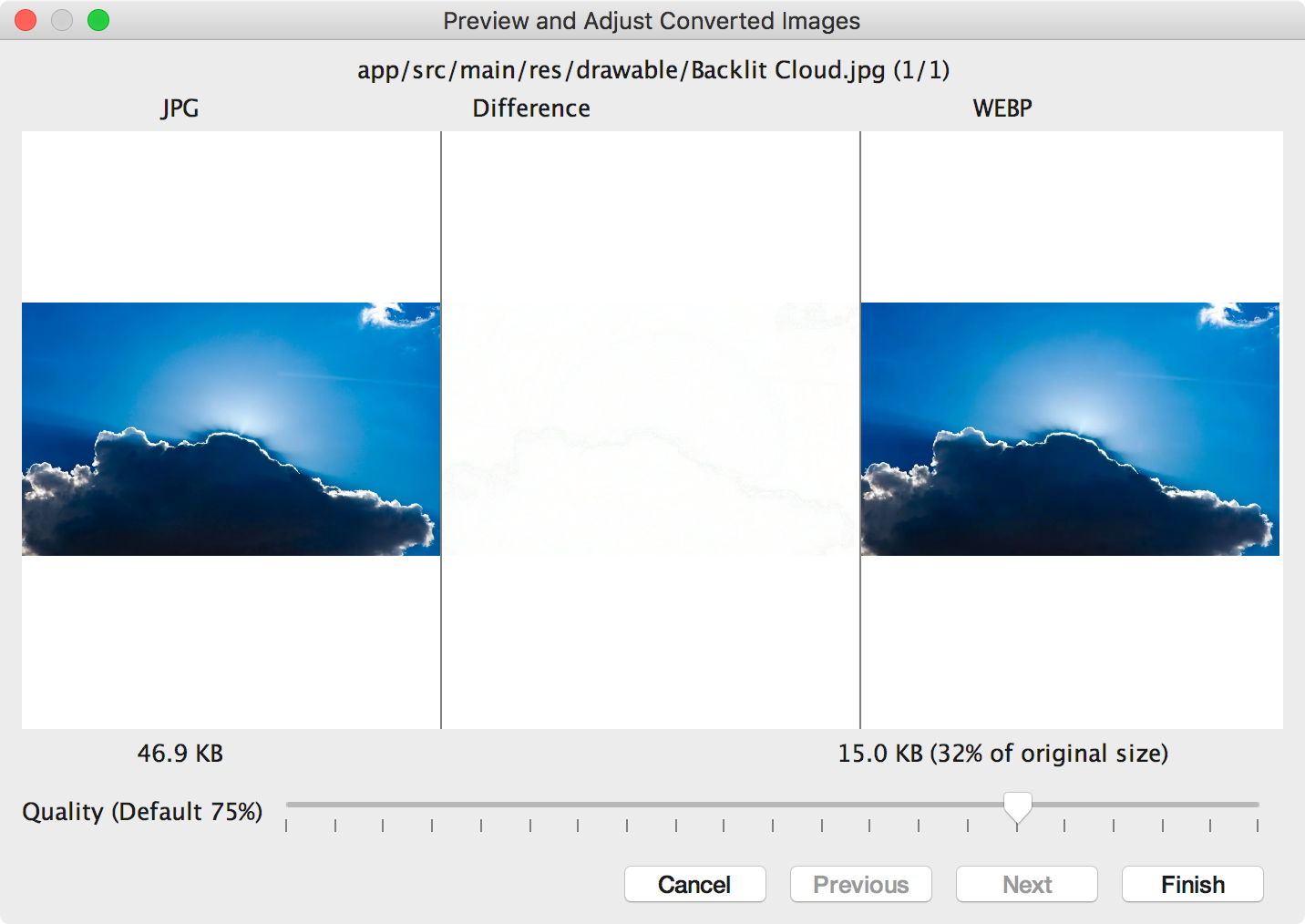 Create WebP images - 图2