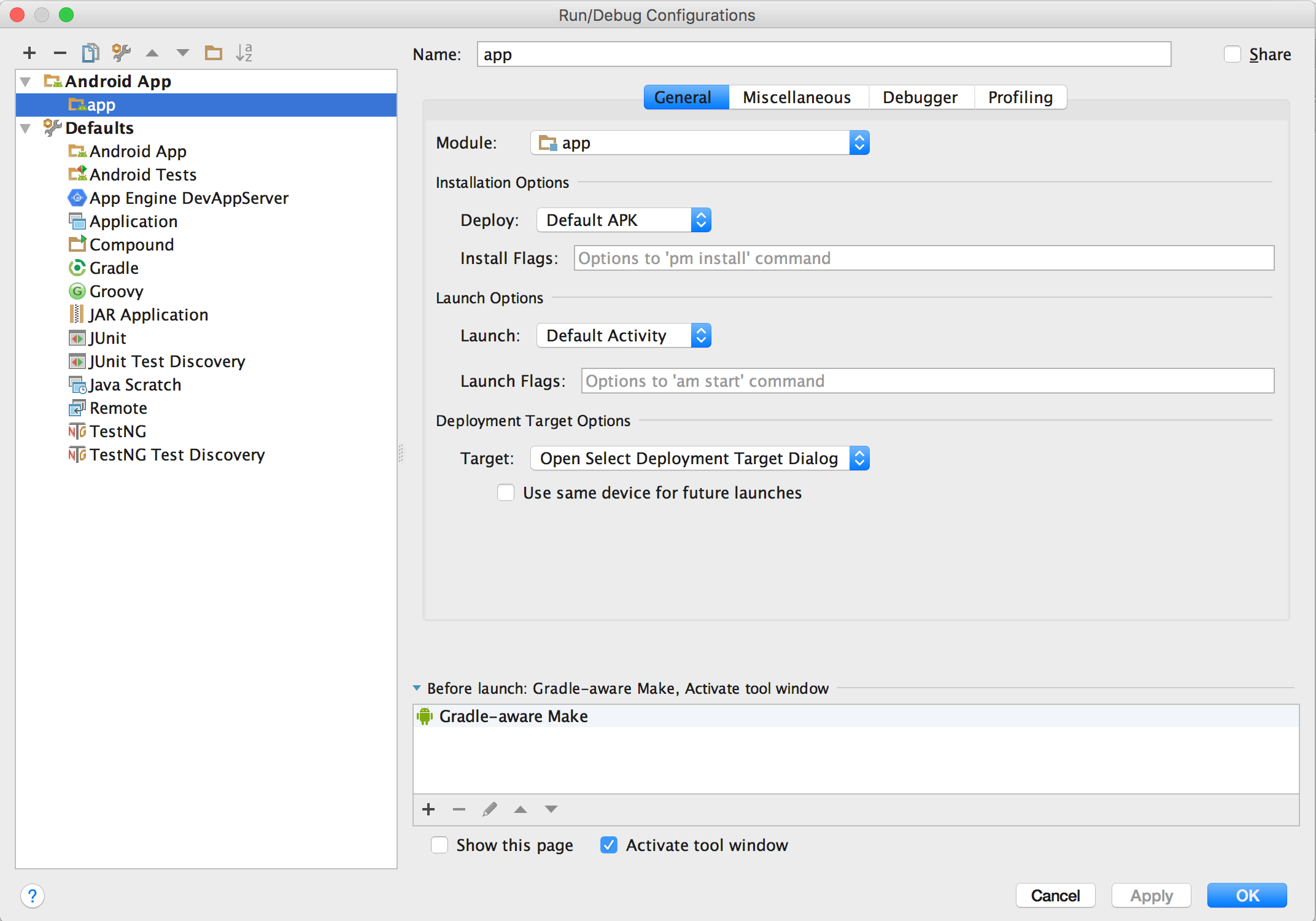 Create run/debug configurations - 图4