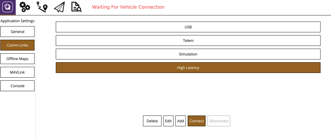 Connect the High Latency link